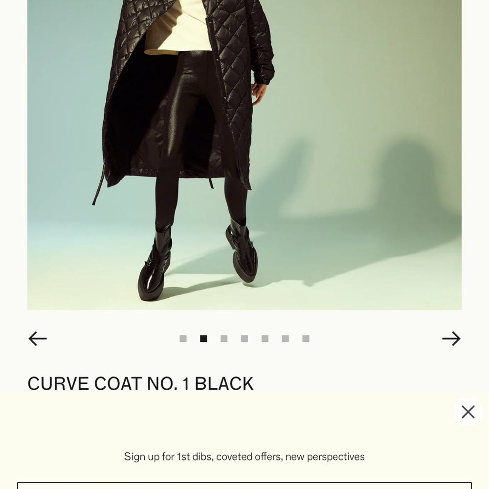 Luxton curve coat in medium. Like new - Picture 9 of 10